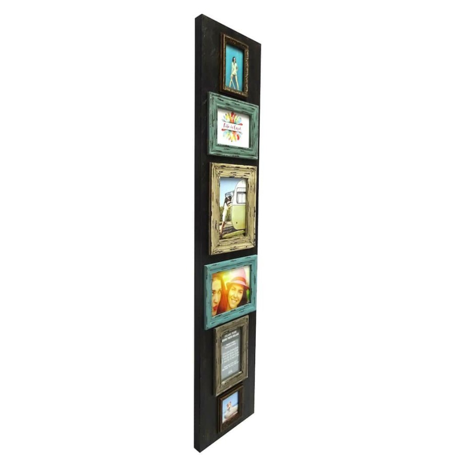 Frames * | Deals 6 Pack: 6 Opening Rustic Collage Frame By Studio Decor By Studio Decor