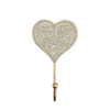 Home & Decor * | Top 10 Cream Heart Wall Hook By Studio Decor By Studio Decor