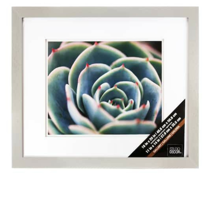 Frames * | Best Deal Grey Gallery Wall Frame With Double Mat By Studio Decor By Studio Decor Gray