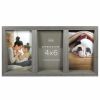 Frames * | Cheapest 12 Pack: 3 Opening Gray Angled 4 X 6 Collage Frame, Expressions By Studio Decor By Studio Decor