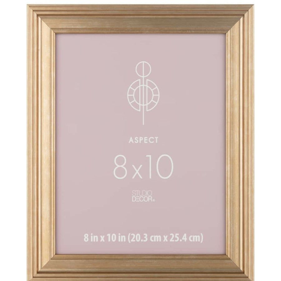 Frames * | Budget 12 Pack: Gold Wide 8 X 10 Frame, Aspect By Studio Decor By Studio Decor