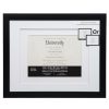 Frames * | Coupon Black Double Mat Document Frame By Studio Decor By Studio Decor