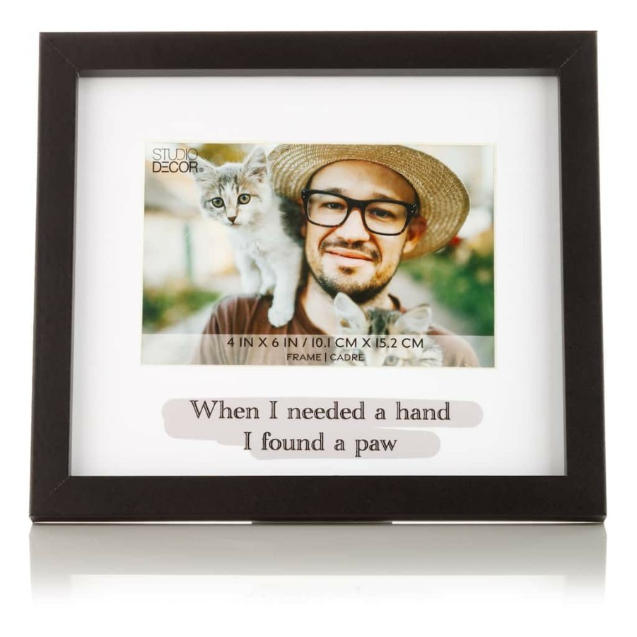 Frames * | Best Sale When I Needed A Hand Black Picture Frame By Studio Decor By Studio Decor