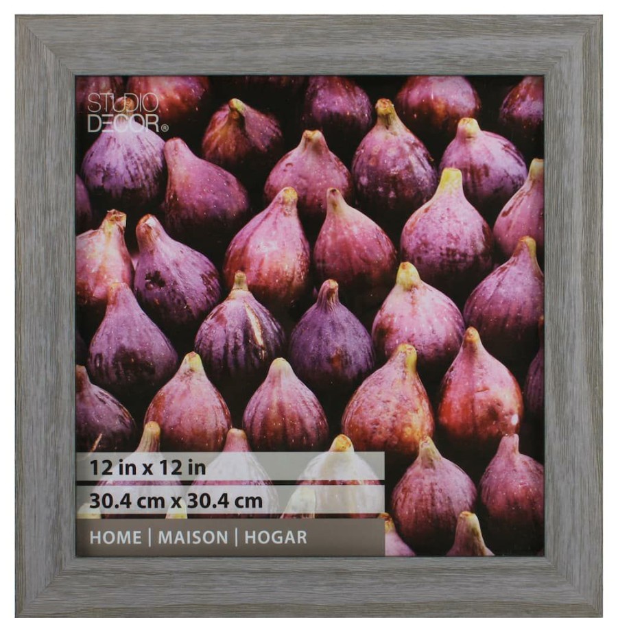 Frames * | Best Pirce 12 Pack: Barnwood Frame, Home Collection By Studio Decor By Studio Decor Gray