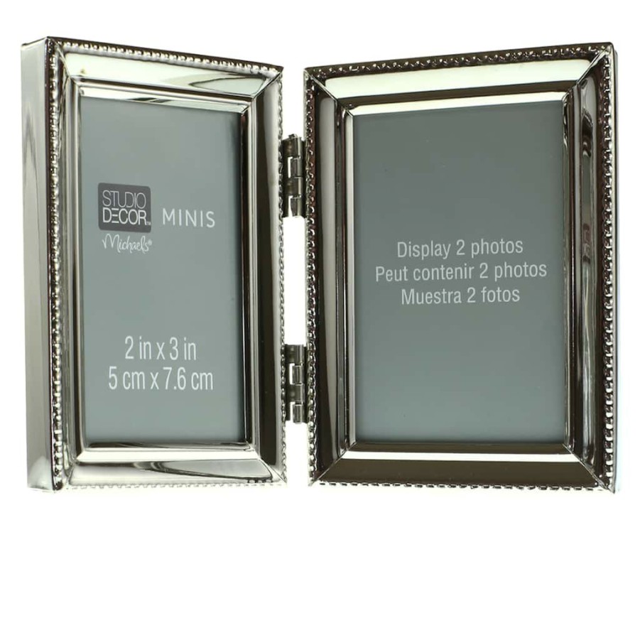 Frames * | Best Reviews Of 24 Pack: Metal Hinged 2-Opening Mini Frame By Studio Decor By Studio Decor