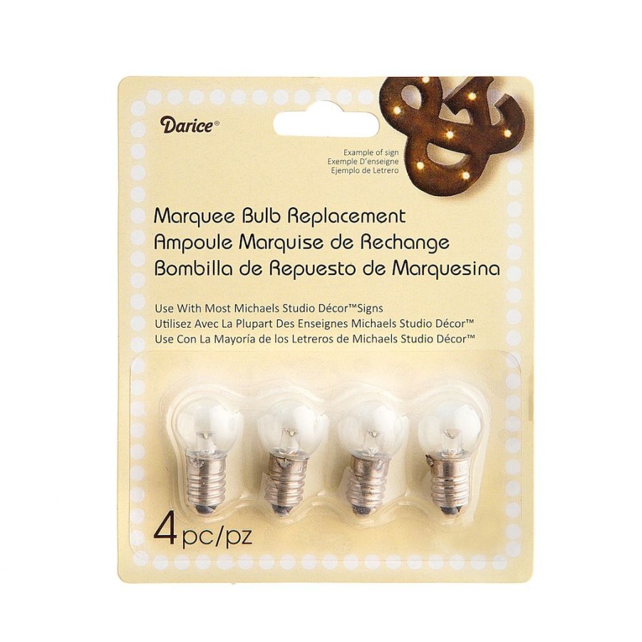 Home & Decor * | Best Deal Darice Marquee Light Bulbs By Studio Decor