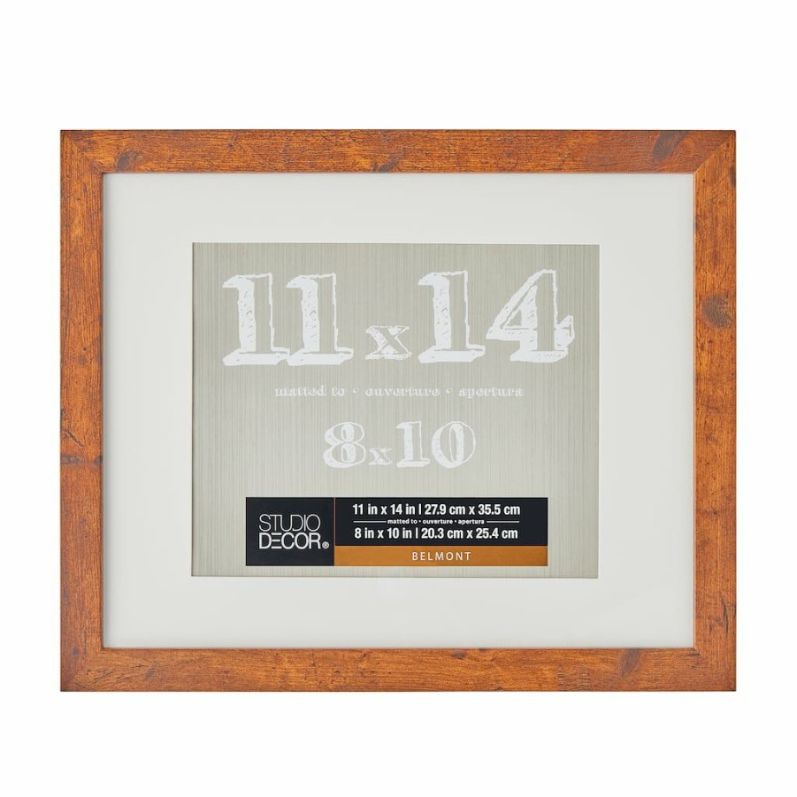 Holidays & Occasions * | Budget 8 Pack: Frame With Mat, Belmont By Studio Decor By Studio Decor Honey